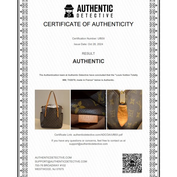 Authentic Louis Vuitton Totally MM Shoulder Bag w/Authenticity Certificate (GUC) - Picture 12 of 12
